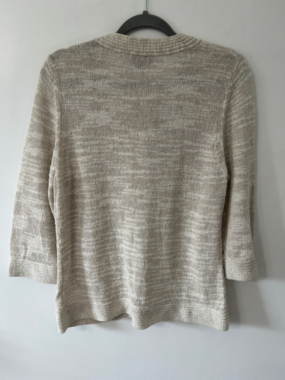 Pendleton Cotton Sweater Women’s L Cream Summer Knit Casual Cardigan - Picture 9 of 15